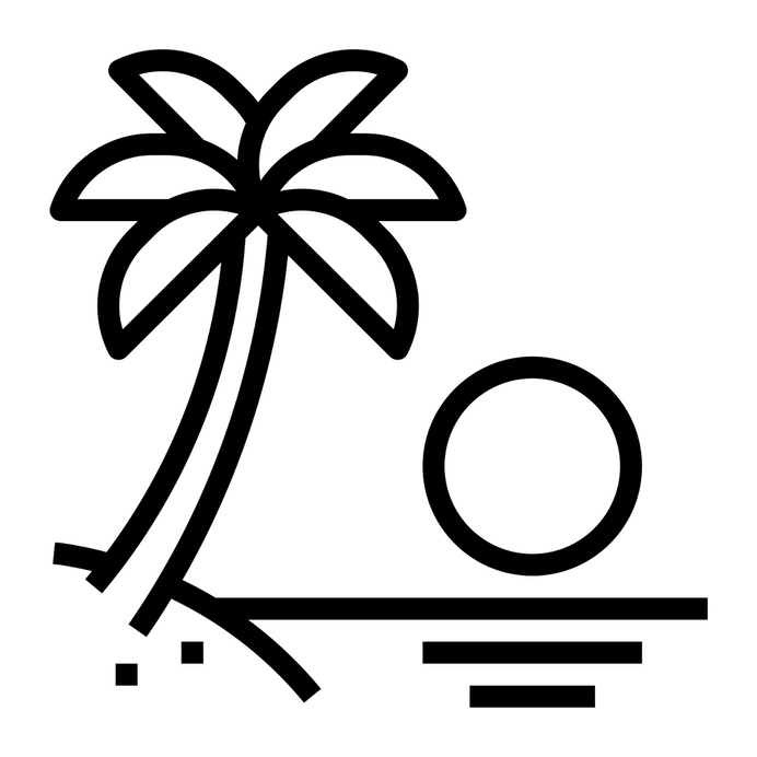 See more icon inspiration related to beach, sea, trip, summer, sun, ocean, sunset, nostalgic, relaxing, palm tree, summertime, landscape and holidays on Flaticon.