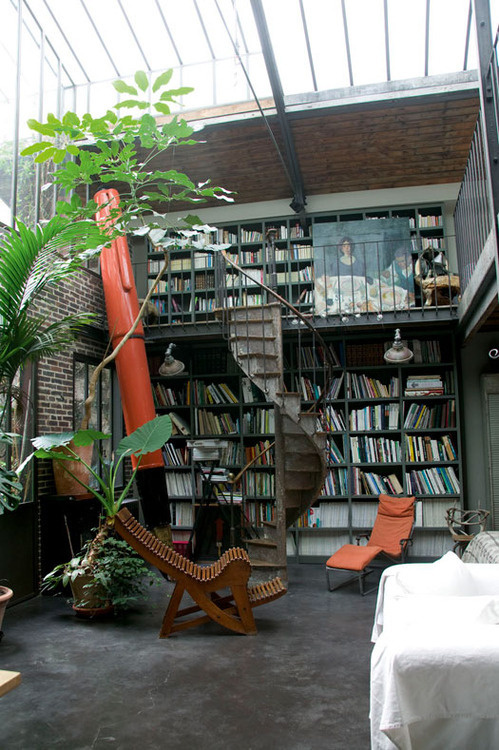 CJWHO ™ (Moody and Industrial Loft) #paris #loft #design #interiors #photography #architecture