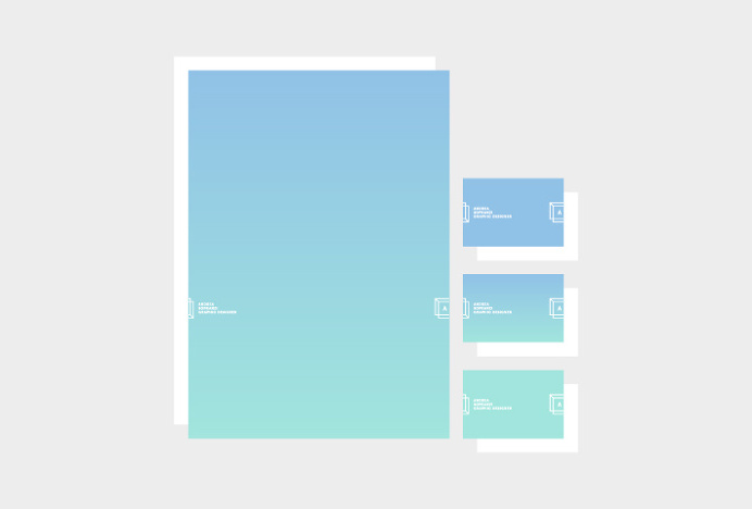 Andrea Sopranzi by Andrea Sopranzi #graphic design #stationary #print #gradient