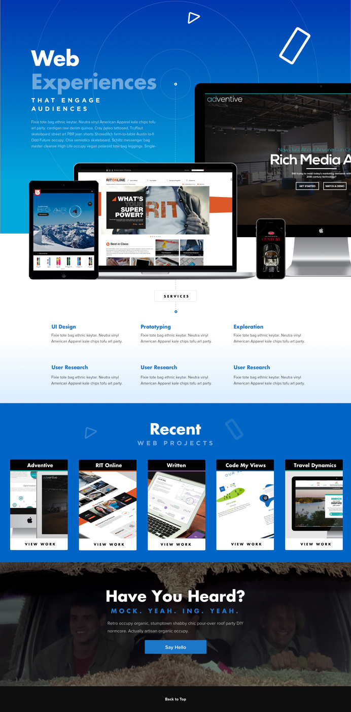 web experiences