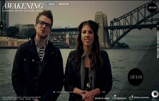 Awakening Conference Website on Web Design Served #vccvb