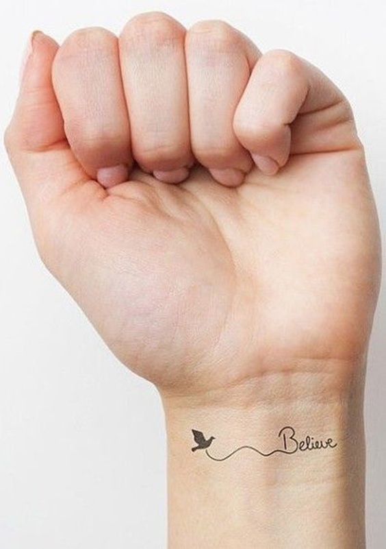 Buy Temporary Tattoo Women, Believe in Yourself set of 3 Online in India -  Etsy
