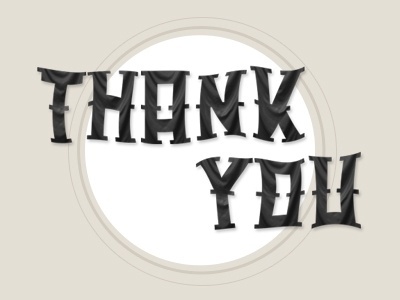Dribbble - Industrial Zoo thank you by David Slaager #fonts #close #of #zoo #u #two #by #industrial #version #type #chaos