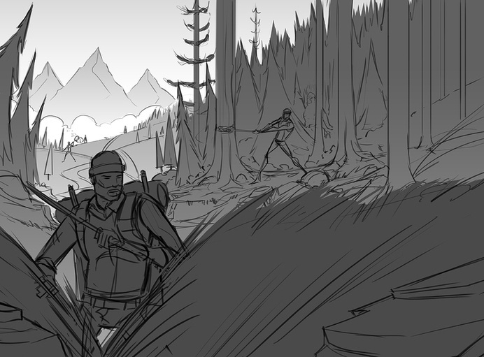 2014 LabelExpo Americas · Woodland Sketch #sketches #process