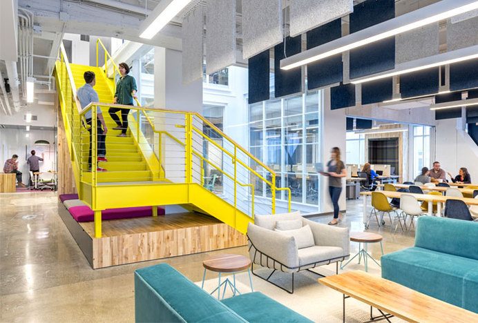 Vivid Office Space by Studio O+A color office playfulness design #office #design #space #work