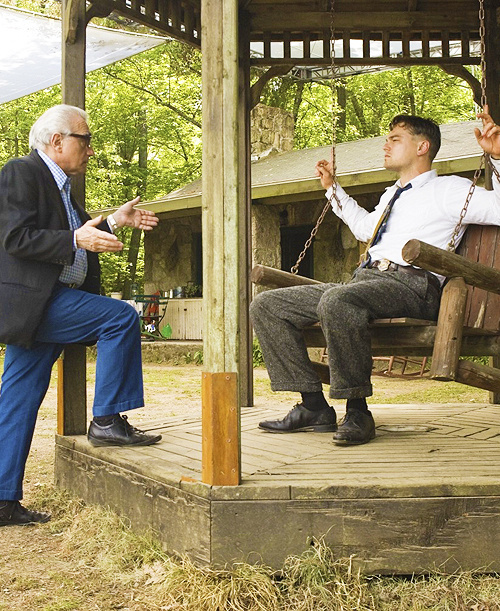 Martin Scorsese and Leonardo DiCaprio on the set ofÂ Shutter Island. #movie #actor #dicaprio #director #leonardo #island #shutter #scorsese #martin