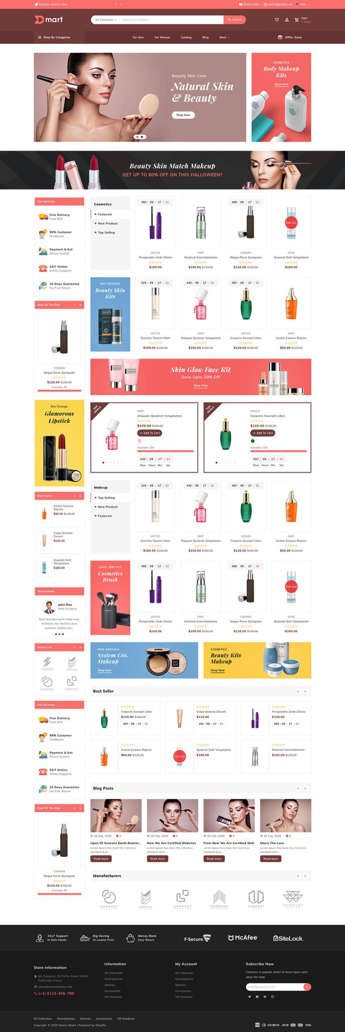 #Dmart - #Shopify #Multipurpose #Responsive #Theme | #TemplateTrip #eCommerce #Website #Design
