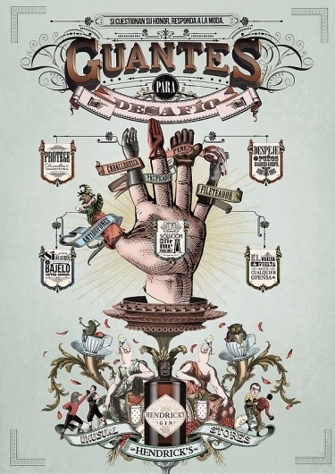 The Unusual Stores by Hendrick's Gin on the Behance Network #gin #vintage #hendricks #gloves #odd