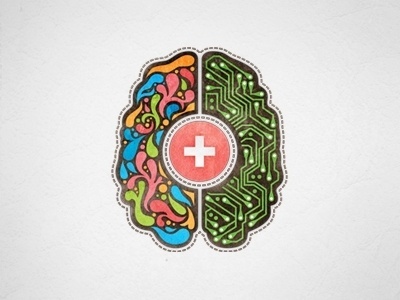 Graphic design inspiration blog #illustration #brain