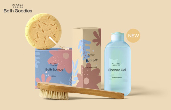 Bath Products Mockup Scene