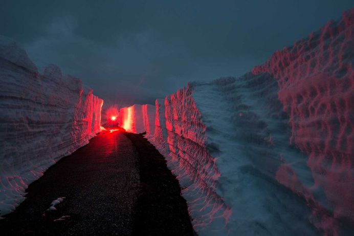 Aeon: Fiery Red Nordic Landscapes by Oystein Sture Aspelund