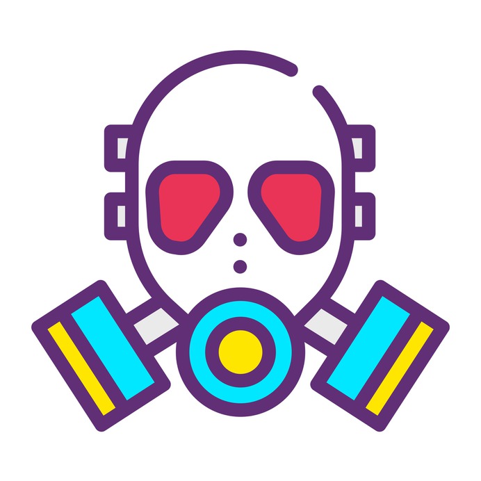 See more icon inspiration related to healthcare and medical, chemical weapon, gas mask, respirator, miscellaneous, biological hazard, fashion and security on Flaticon.