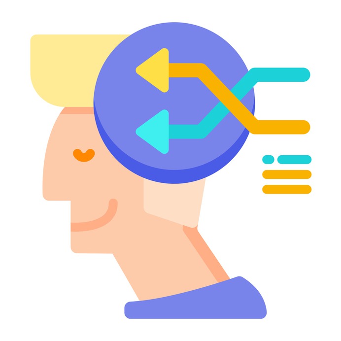 See more icon inspiration related to brain, smart, process, head, user, brain process, healthcare and medical, psychology, thinking and arrows on Flaticon.