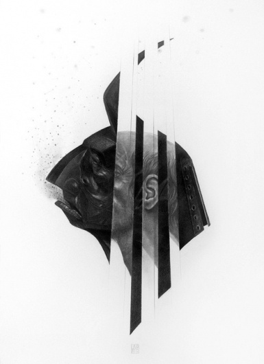 supersonic electronic / art #ground #graphite #geometric #bayo #figure #man