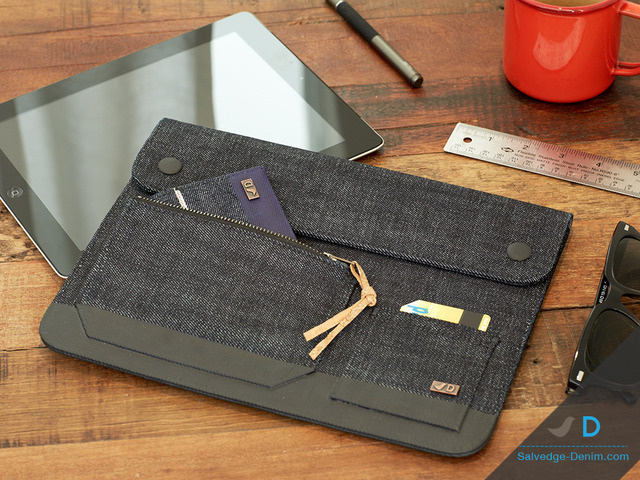 Organic Raw Denim iPad Case #tech #flow #gadget #gift #ideas #cool