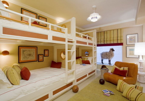 30+ Beautiful Bunk Room Ideas for Kids #kids #bedroom #bunk #room