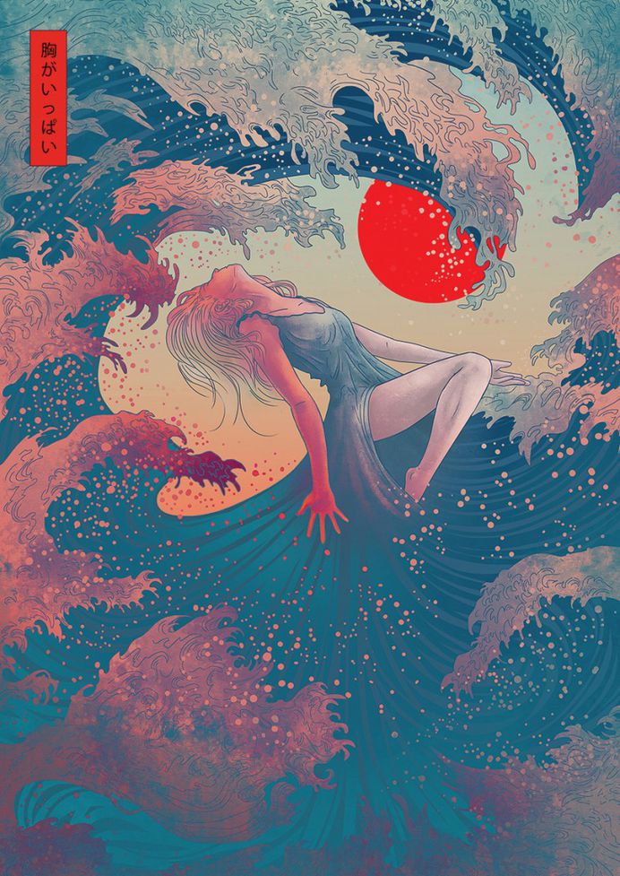 Contemporary Japanese Art – FILLED HER LUNGS