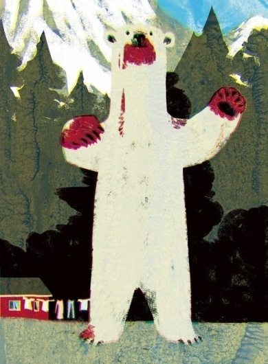 Advertising, etc. : Tatsuro Kiuchi Illustration #tatsuro #bear #japan