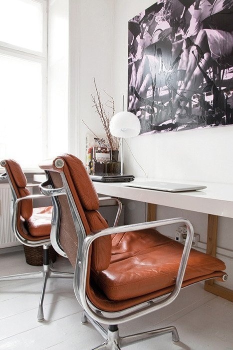 Our Dream Setup: 2x Eames Chairs & 1 Continuous Desk #office #desk #home #workspace