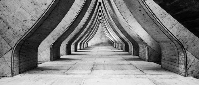 Modern Parking: Black and White Architecture Photography by Manuel Martini