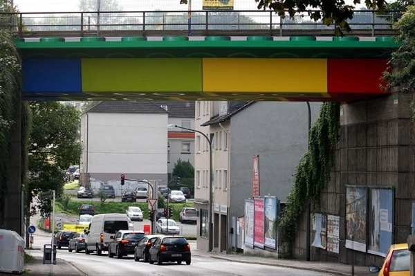 megx: LEGO bridge in germany #bridge #architecture #lego
