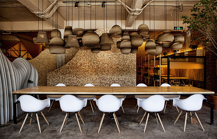 chairs, interior, design, lights, space