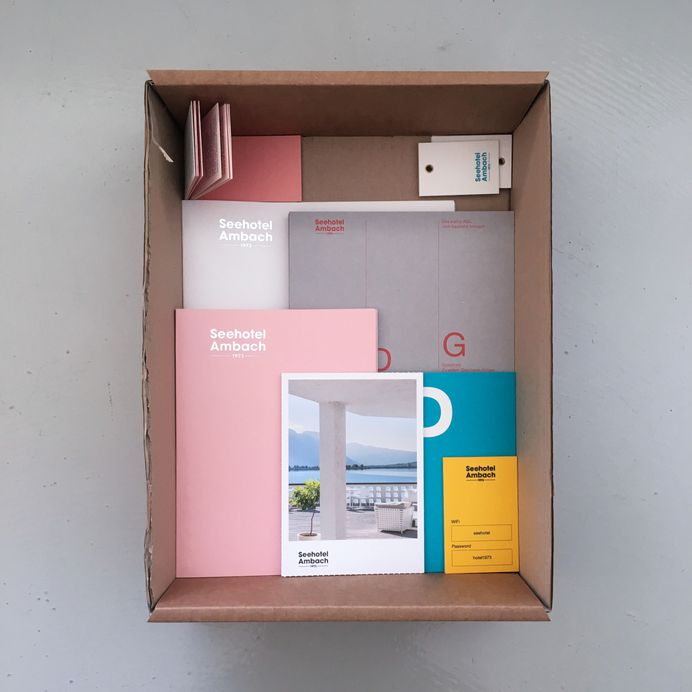 Seehotel Ambach printed matter, design: Studio Mut