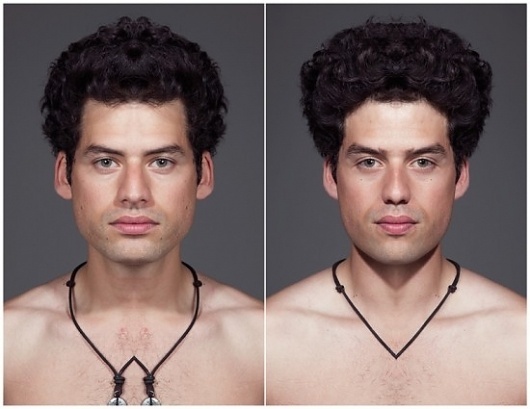 Symmetrical Portraits | Fubiz ™ #portraits #symmetrical