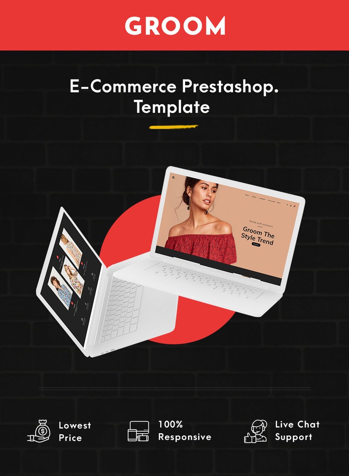 #Groom - #MultiPurpose - #Prestashop #Responsive #Theme | #TemplateTrip #eCommerce #Website #Design #Template
