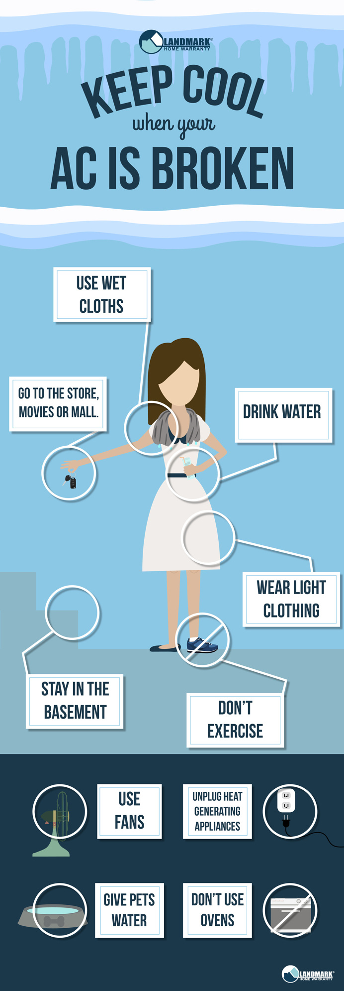 Here are great tips on how to keep cool when it gets hot this summer, especially if your HVAC isn't working.