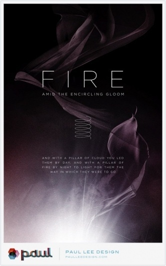 Paul Lee Design #print #design #lee #illustration #fire #poster #paul