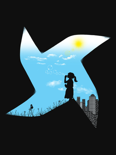 Playground Borders #design #graphic #people #landscape #illustration