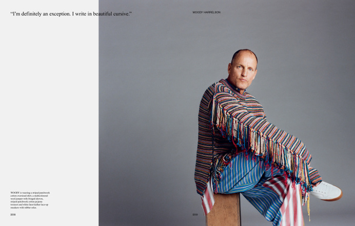 MAP - News – Paul Wetherell Photographs Woody Harrelson in Stella McCartney for Fantastic Man