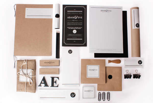 Adam & Eve | STATIONERY OVERDOSE #stationaryoverdose #branding #stationery