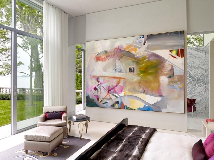 Modern Lakeside House Designed to Provide Unimpeded Views Out Across the Water 16