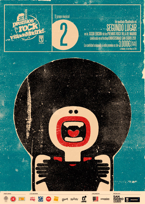 Álvaro Laura Illustration #laura #rock #poster