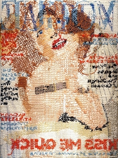 Hand stitched Vogue Covers - today and tomorrow #fashion #illustration