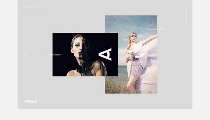 Ali Sharaf - Website on Behance