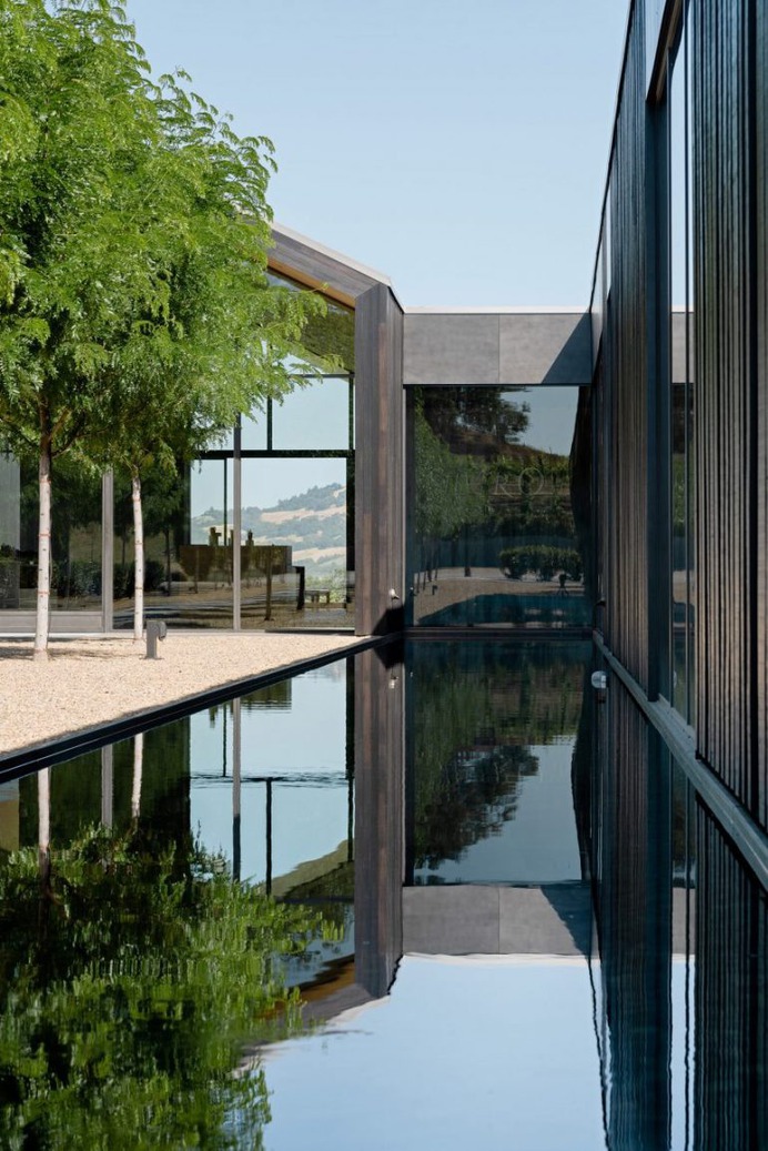 Piechota Architecture uses salvaged materials for Silver Oak Winery in northern California