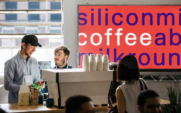 Silicon Milkroundabout coffee stand by Onwards