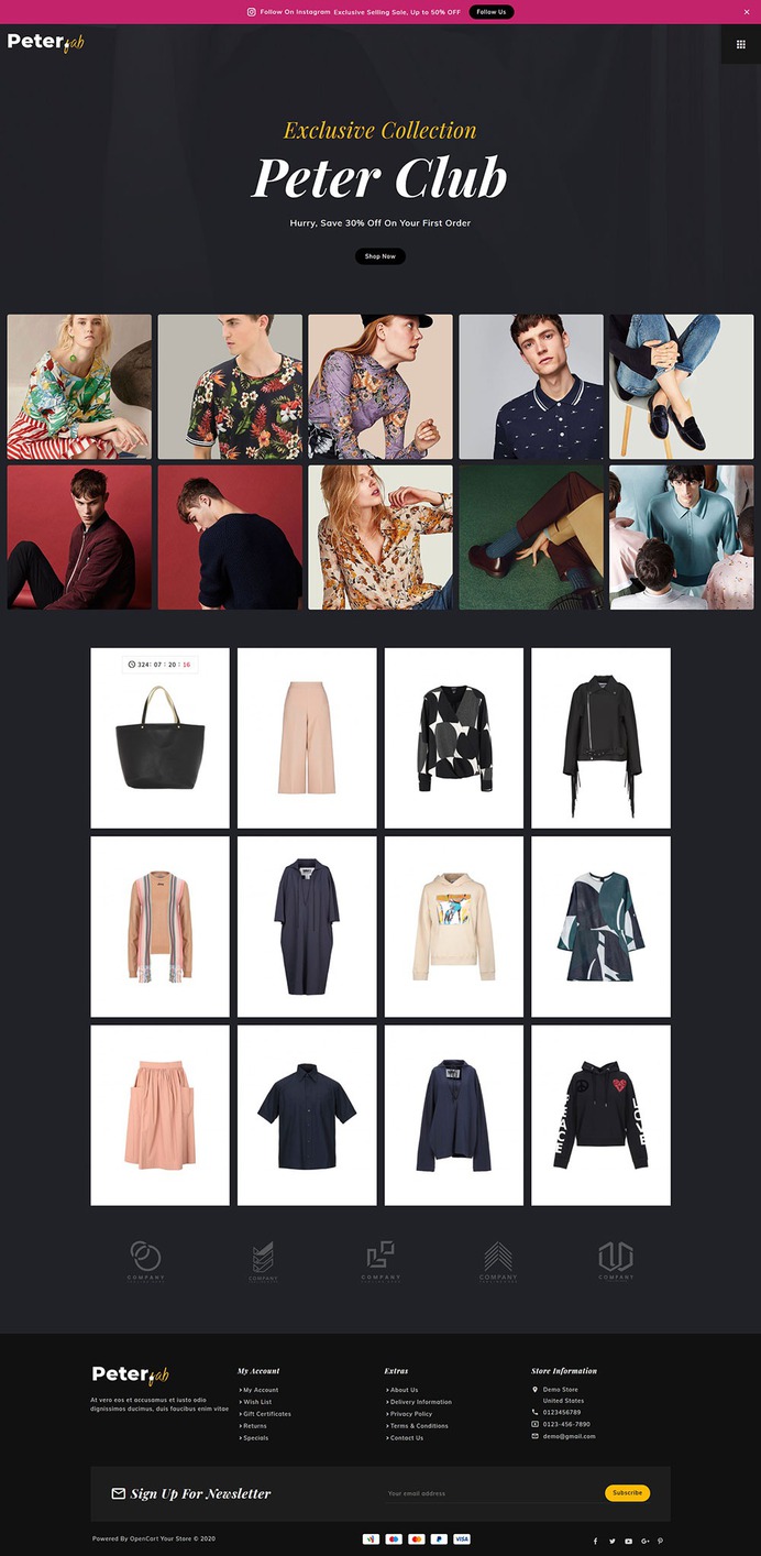 #Peter #Fashion #Boutique #Creatives - #Opencart #MultiPurpose #Responsive #Theme | #TemplateTrip #eCommerce #Website #Design #Template
