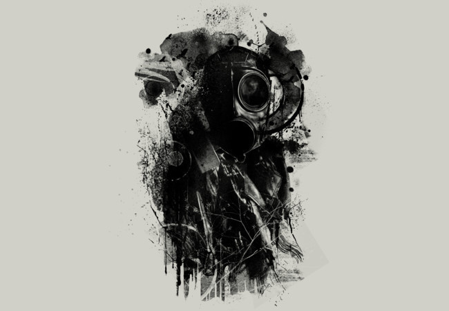Black gasmask #abstract #illustration #design #art