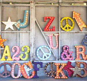 Letters to Love #marquee #lights #typography