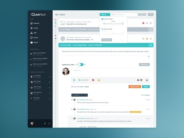 Tickets #flat #modern #soft #ui