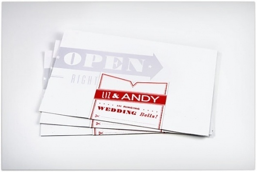 Andy & Liz Wedding Invitation - FPO: For Print Only #wedding #invitation
