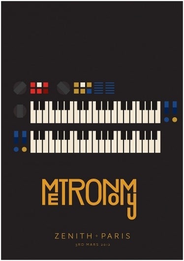 Metronomy - James Kirkups portfolio #print #design #graphic #james #illustration #metronomy #poster #music #kirkup