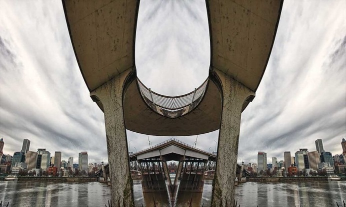 Roadschachs: Stunning Bridges of Portland by David McLaughlin