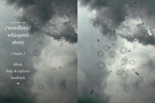 Strange Rain [iPhone, iPad] turns your iPad or iPhone into a skylight on a rainy day /by @opertoon | CreativeApplications.Net #type #clouds #rain