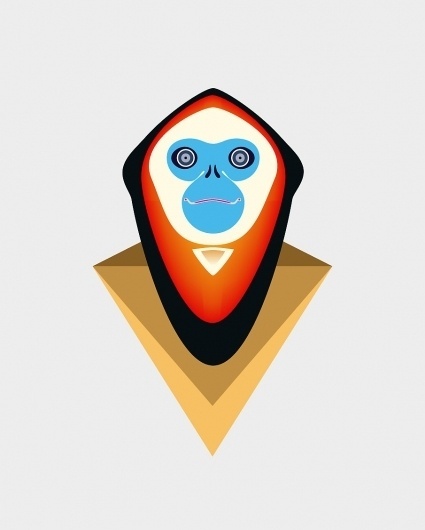 Alessandro Costariol #illustration #design #animal #ape