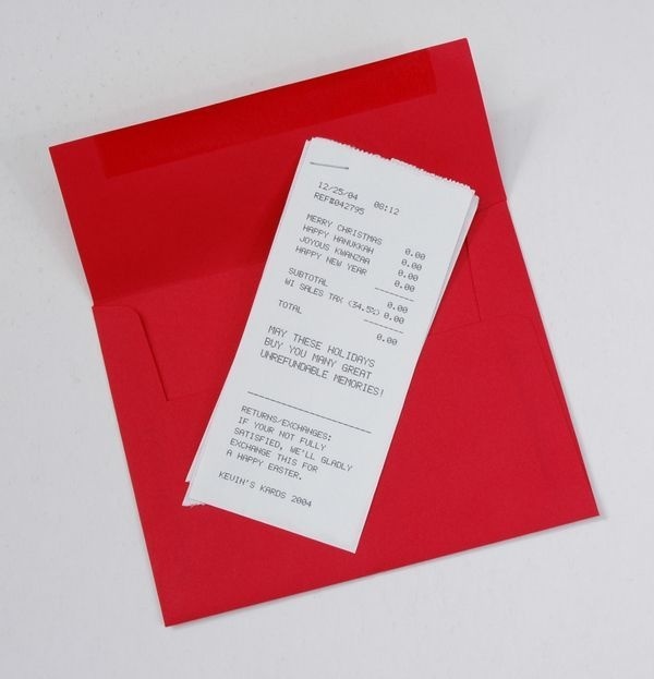Direct Mail Christmas Card 2004 by Kevin Duvalle, via Behance #receipt